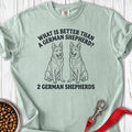 2 German Shepherds Premium Tee Bay