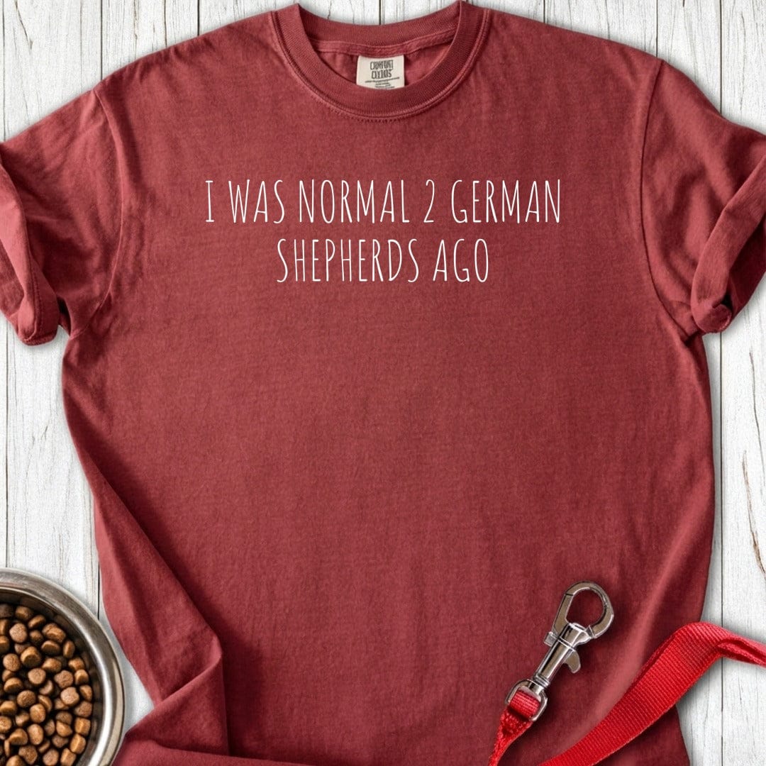 2 German Shepherds Premium Tee Brick