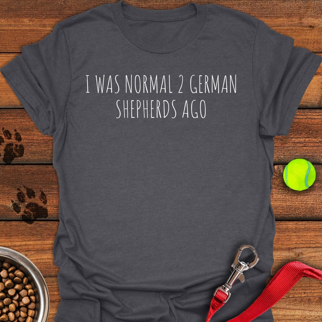 2 German Shepherds Dark Heather