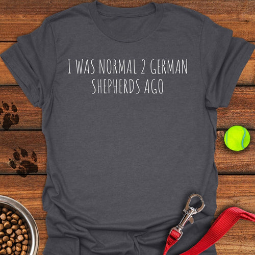 2 German Shepherds Dark Heather