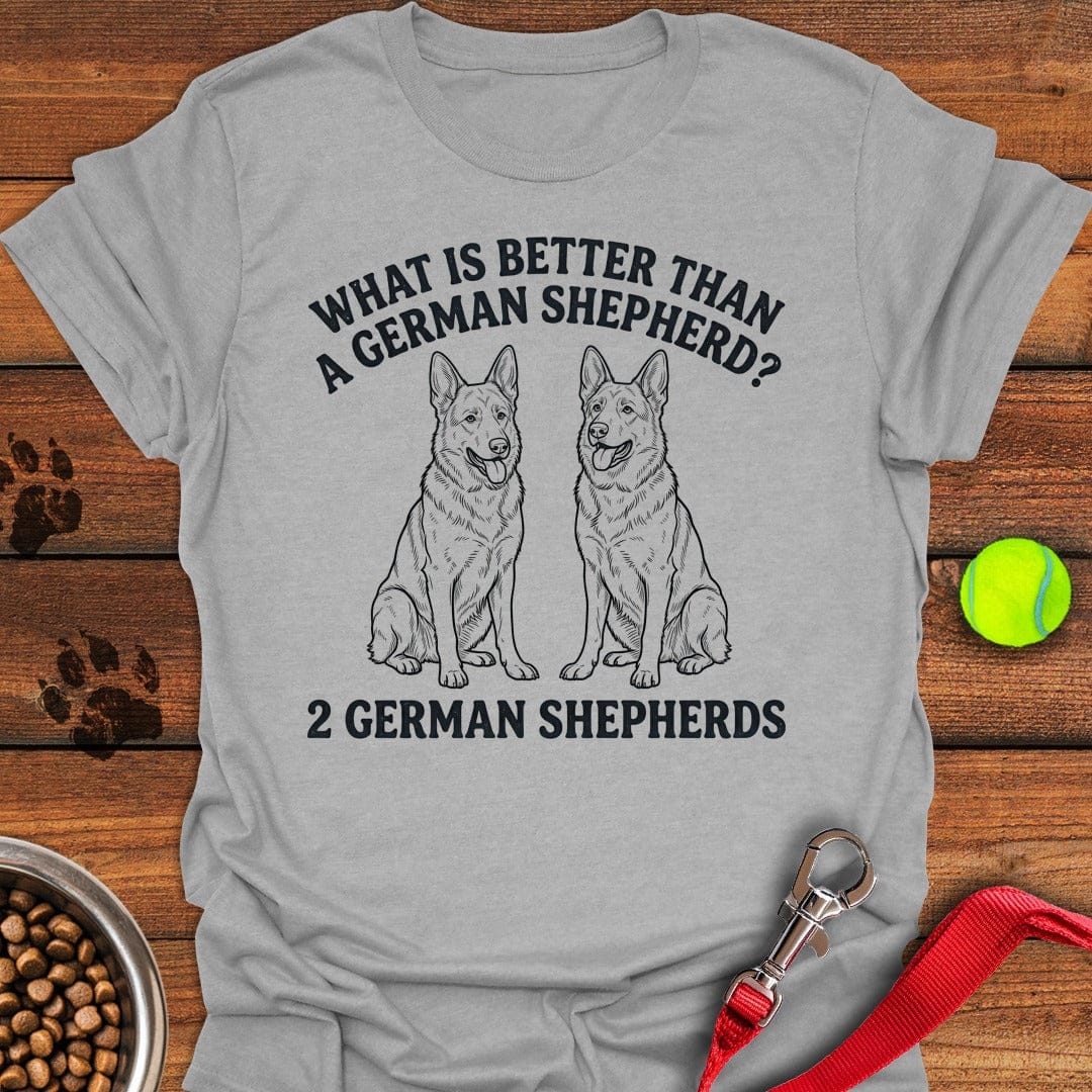 2 German Shepherds Sport Grey