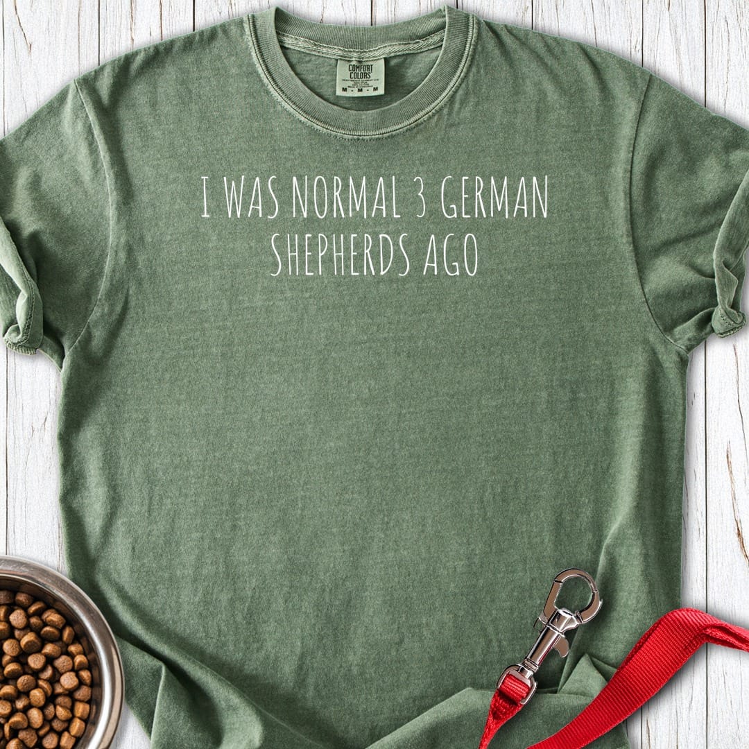 3 German Shepherds Premium Tee Moss
