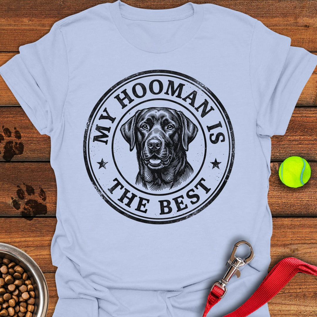 Best Hooman Black Lab Light Blue