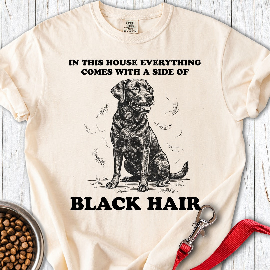 Black Hair Labrador Premium Tee Ivory