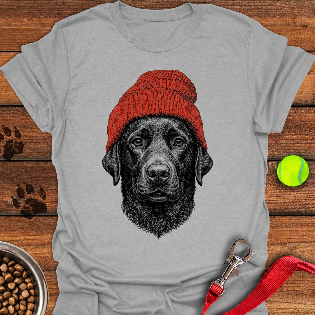 Black Lab Beanie Sport Grey