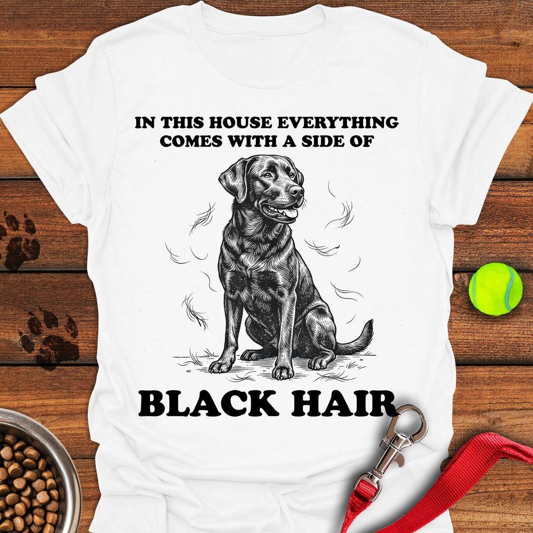 Black Lab Hair White