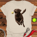 Chocolate Labrador Running Natural