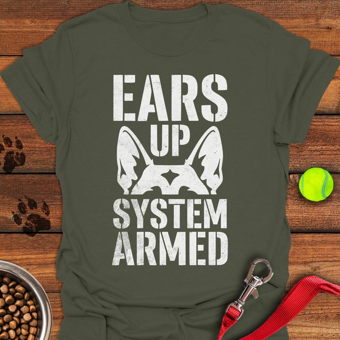 German Shepherd Alarm Military Green