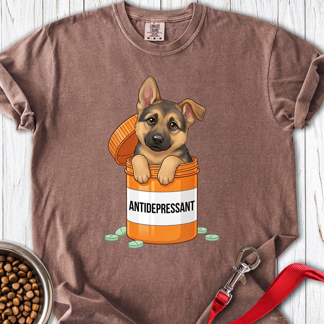 German Shepherd Antidepressant Premium Tee Espresso