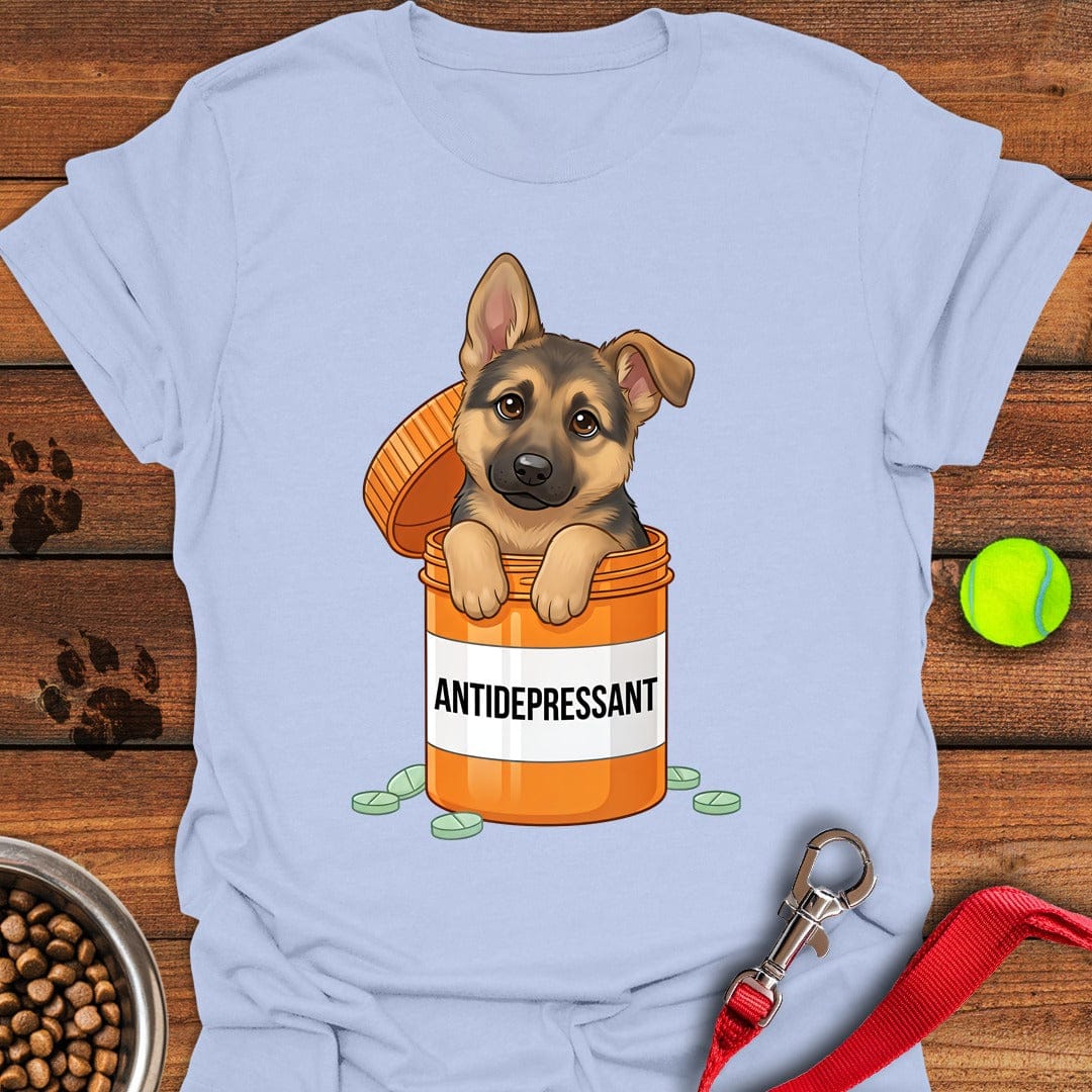 German Shepherd Antidepressant Light Blue