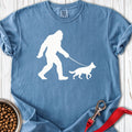 German Shepherd Bigfoot Premium Tee Blue Jean