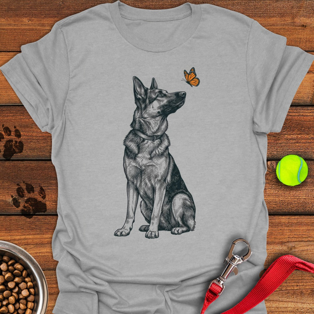 German Shepherd Butterfly Sport Grey