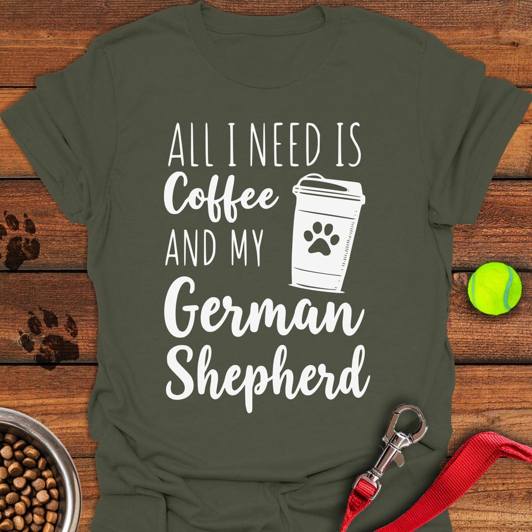 German Shepherd Coffee Military Green
