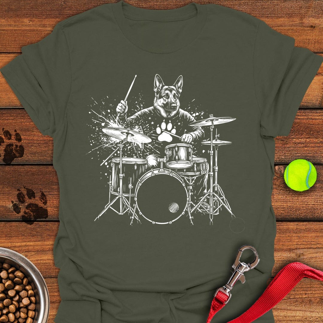 German Shepherd Drummer Military Green