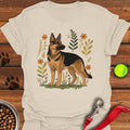 German Shepherd Flowers Natural