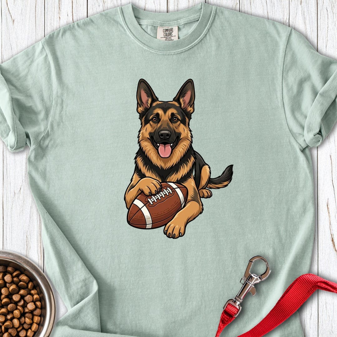 German Shepherd Football Premium Tee Bay