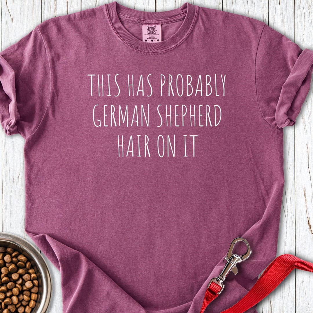 German Shepherd Hair Premium Tee Berry