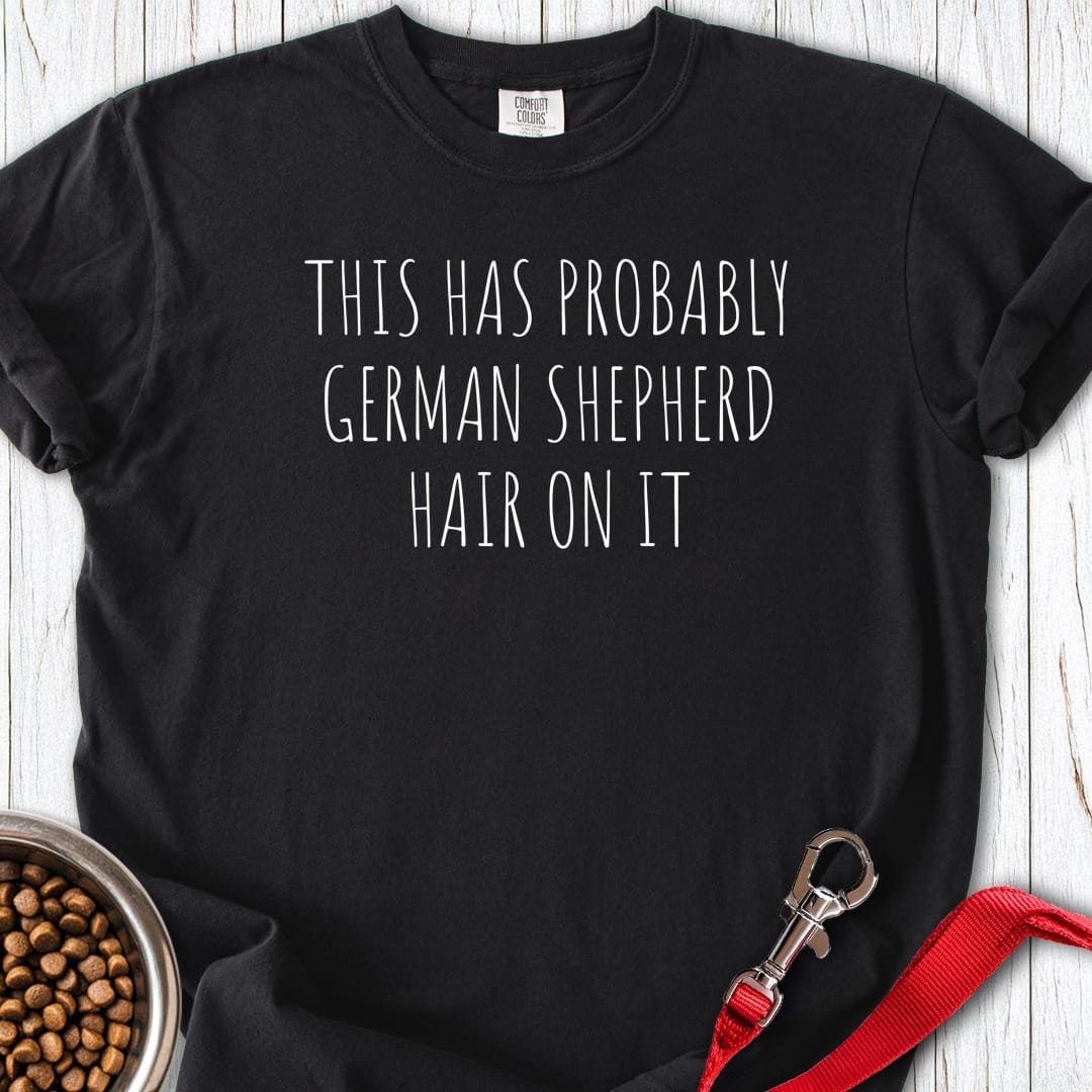 German Shepherd Hair Premium Tee Black