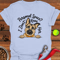 German Shepherd Personal Space Light Blue