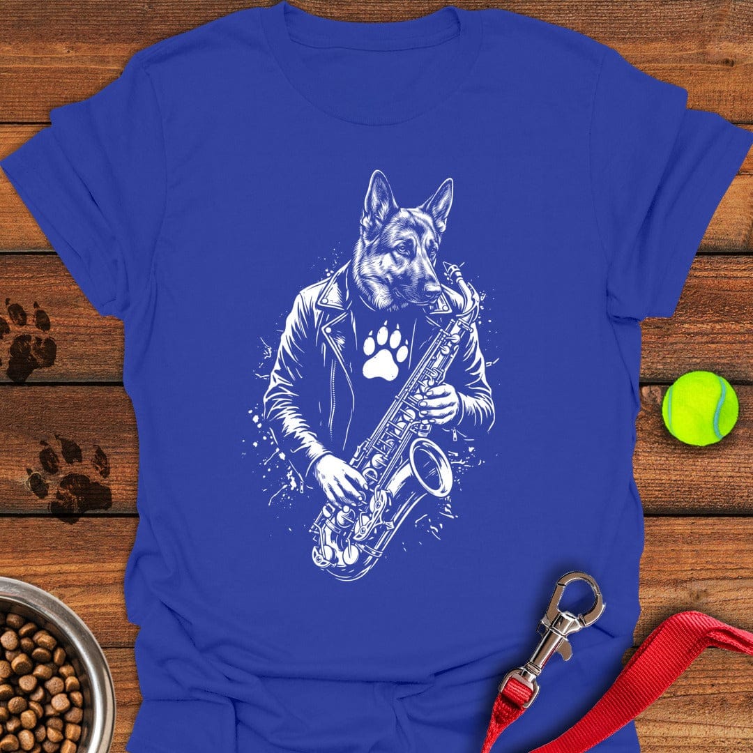 German Shepherd Saxophone Royal