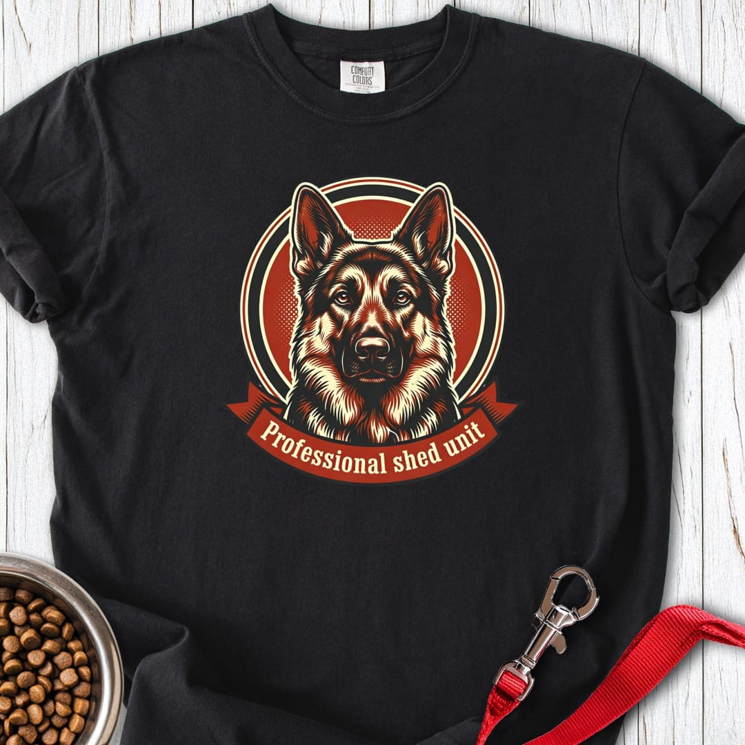 German Shepherd Shed Unit Premium Tee Black