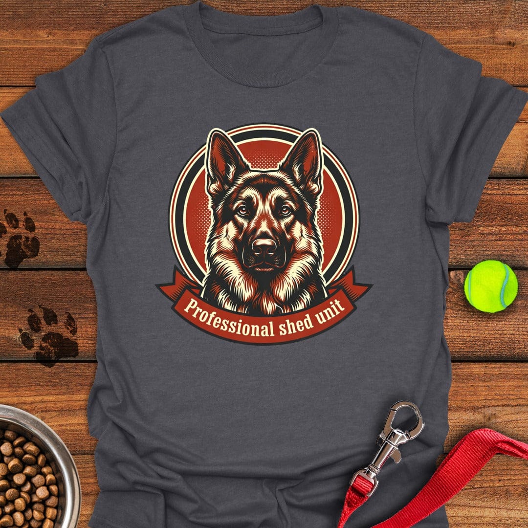 German Shepherd Shed Unit Dark Heather