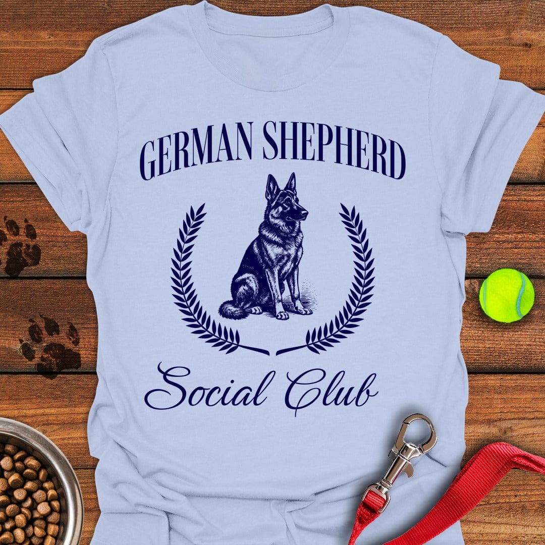 German Shepherd Social Club Light Blue