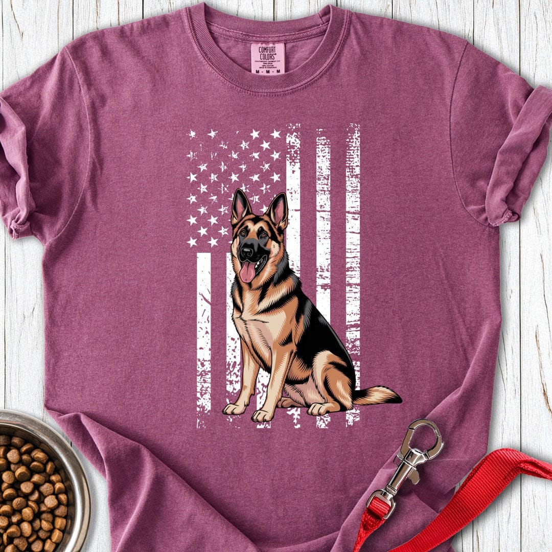 German Shepherd USA Premium Tee Berry