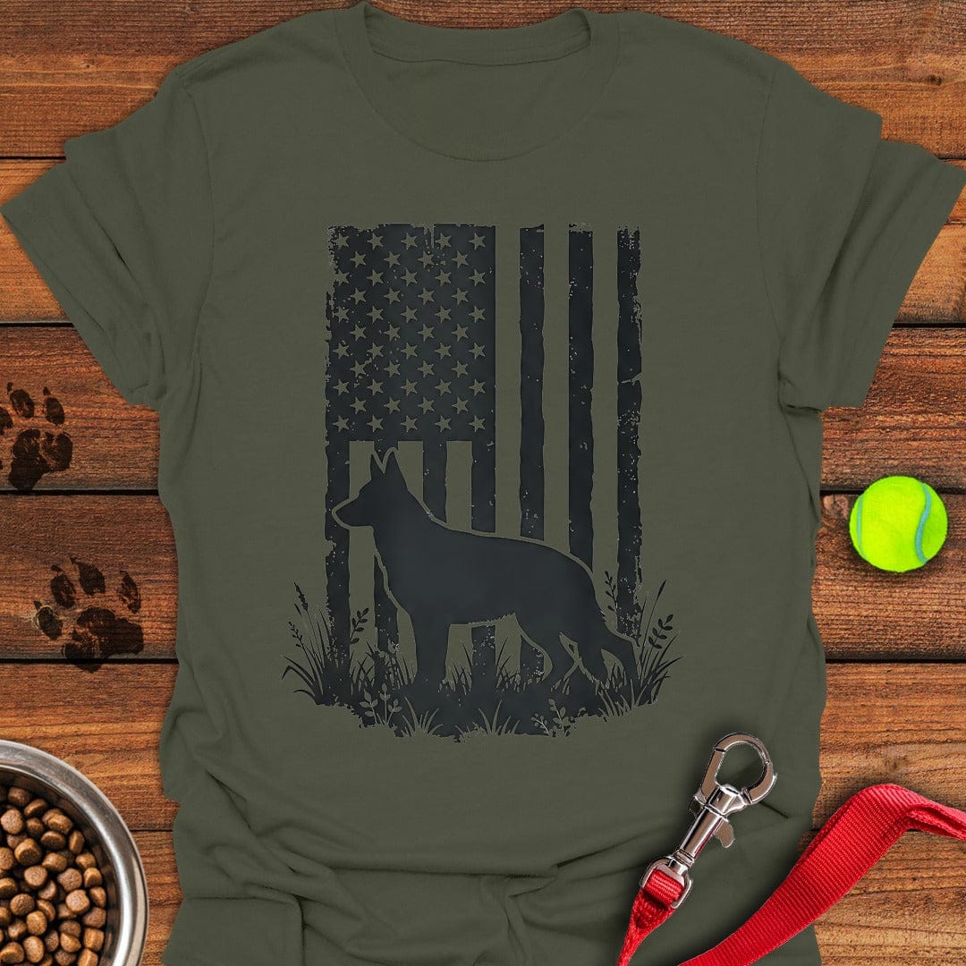 German Shepherd USA Military Green