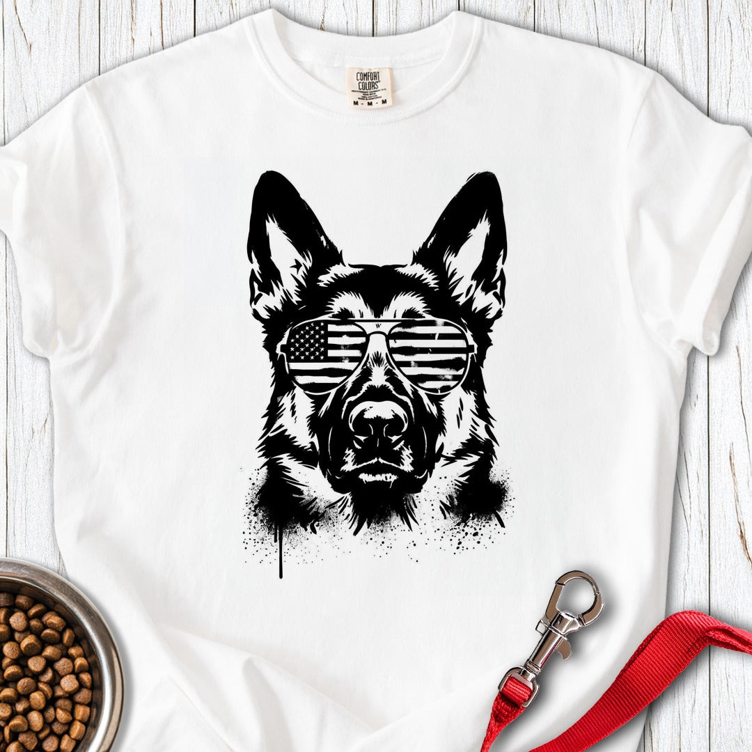 German Shepherd USA Premium Tee White