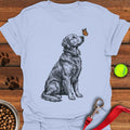 Golden Retriever Butterfly Light Blue