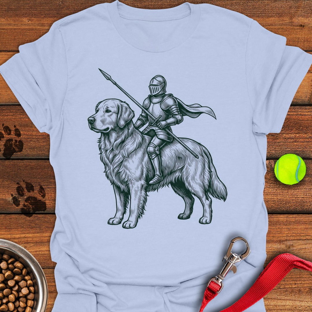 Golden Retriever Knight Light Blue