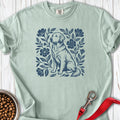 Golden Retriever Linocut Premium Tee Bay