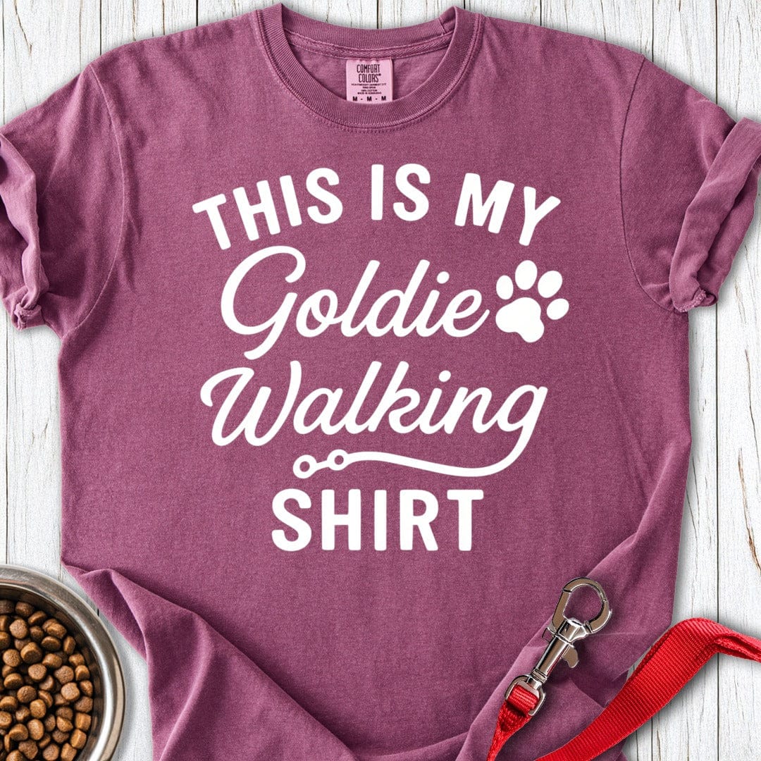 Golden Retriever Walking Premium Tee Berry