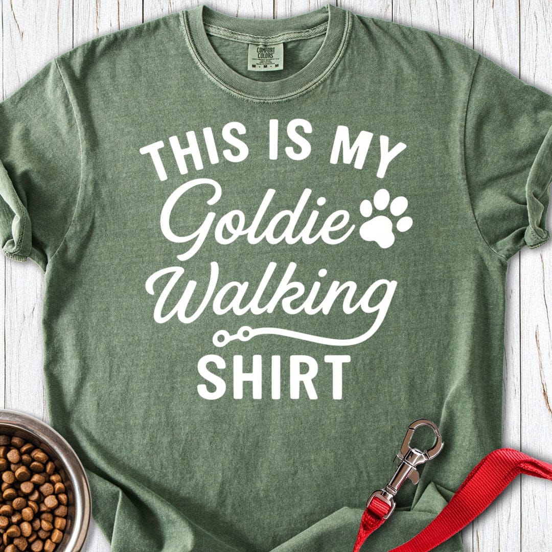 Golden Retriever Walking Premium Tee Moss