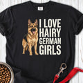Hairy German Shepherd Premium Tee Black