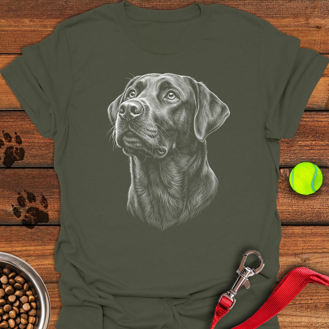 Labrador Portrait Military Green