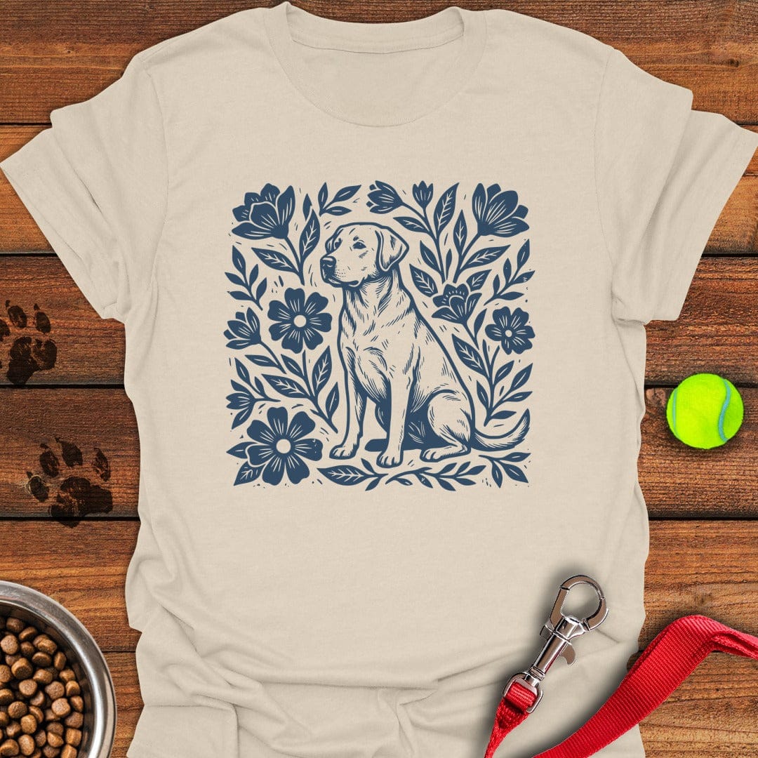 Labrador Retriever Linocut Natural