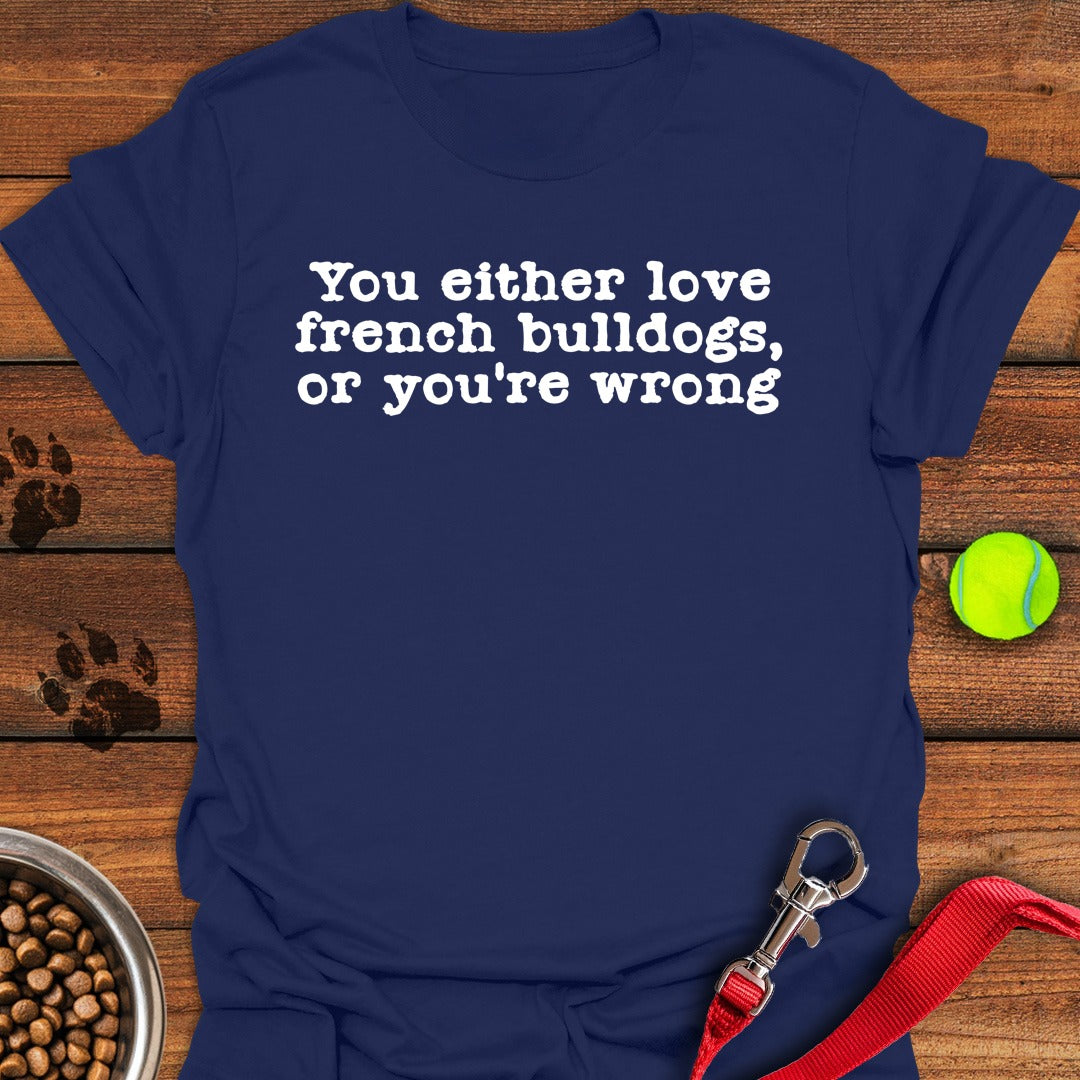 Love French Bulldogs Navy