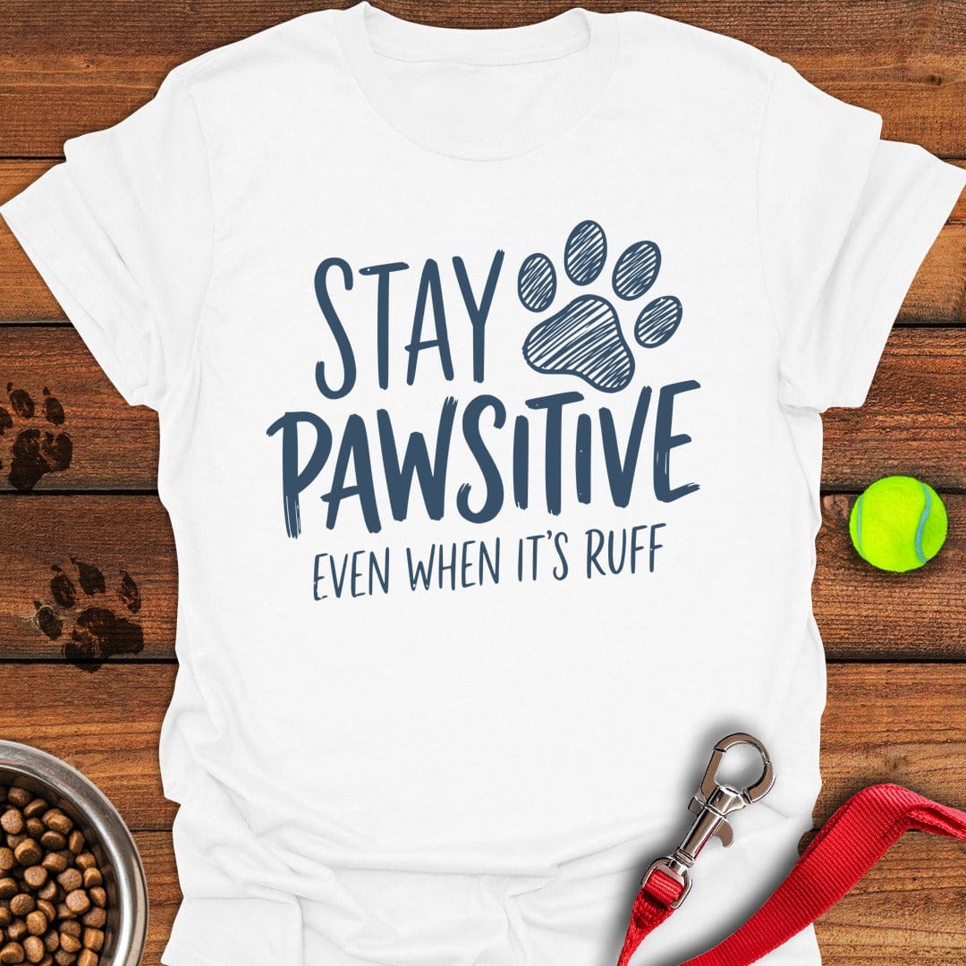 Stay Pawsitive White